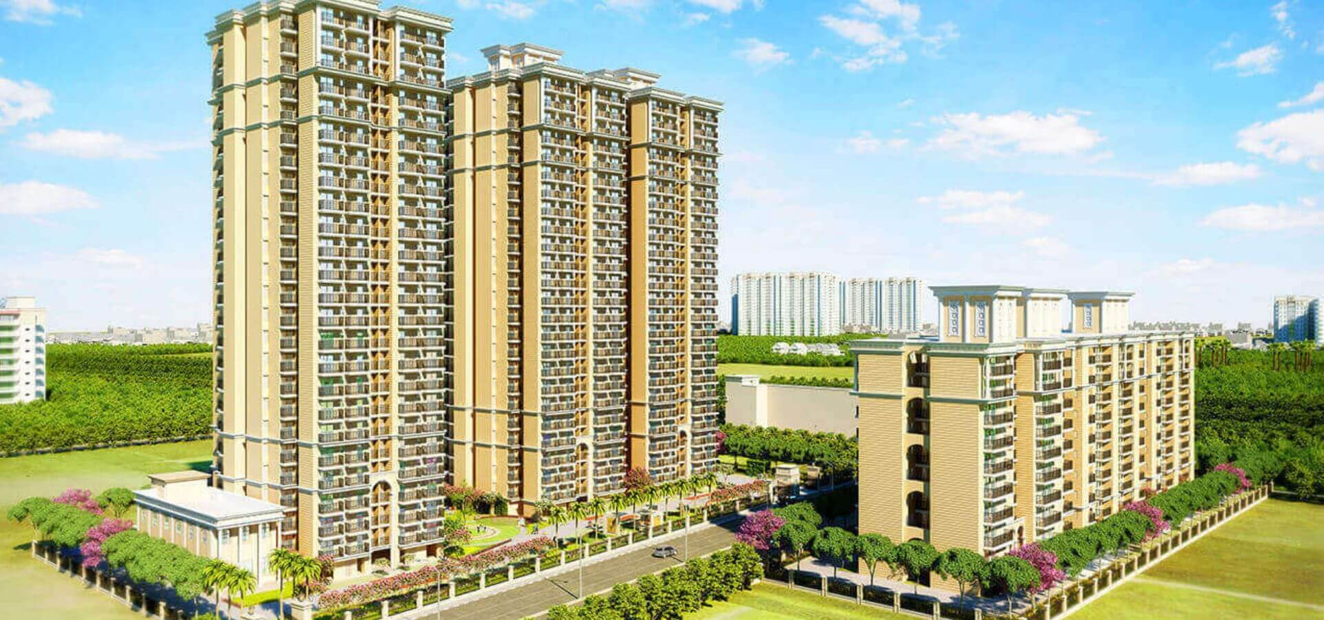 Premium high-rise residential towers in Gurugram, NCR